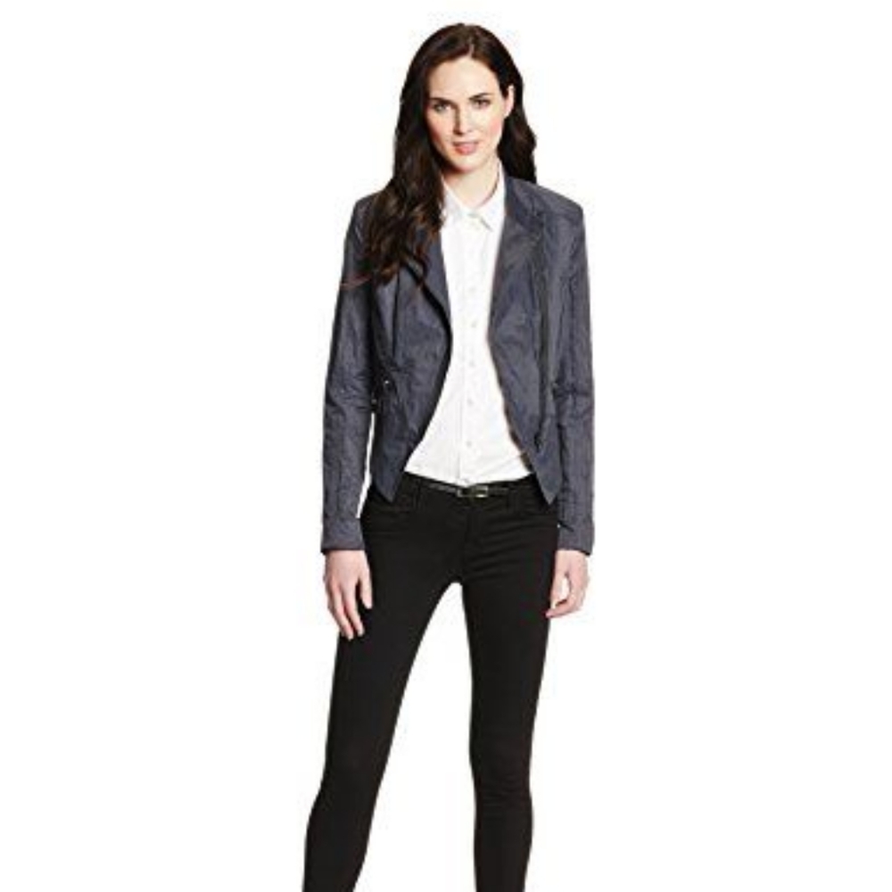 NWT T Tahari Orianna jacket, Size US 4,  Titanium Grey
